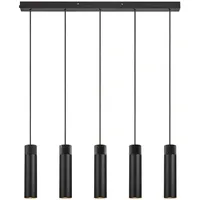 Nordlux Tilo 5-flg. GU10 6 cm rund schwarz