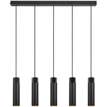 Nordlux Tilo 5-flg. GU10 6 cm rund schwarz