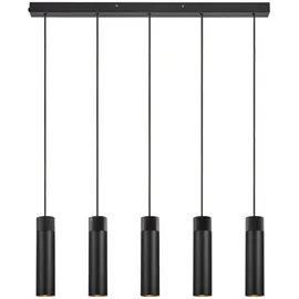 Nordlux Tilo 5-flg. GU10 6 cm rund schwarz