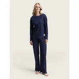 Tom Tailor Sweatpants Bodywear Basic Pyjama-Set blau 36