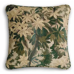 Casa Padrino Luxus Kissen Grün / Beige 50 cm - Luxus Deko Accessoires