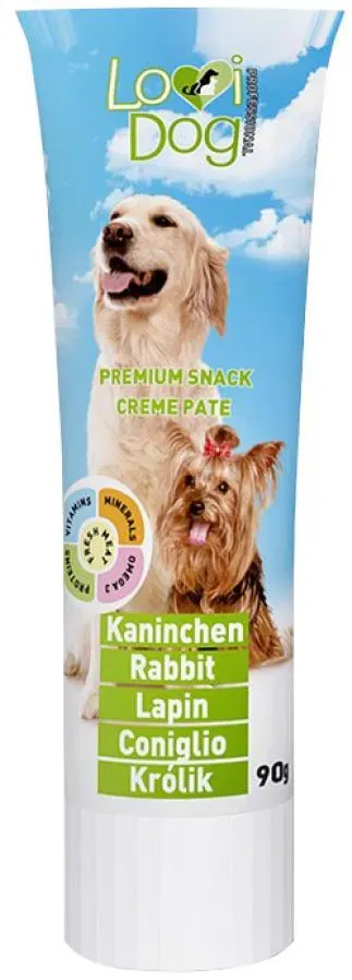 Lovi Dog Snack Cremepastete Kaninchen - Hundepastete in der Tube, mit Kaninchen und Vitaminen 90g