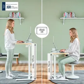 Leitz Schreibtisch Klappbar Weiß