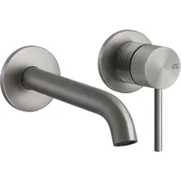 GESSI 316 Trame Waschtisch-Wand-Einhebelmischer 117-147mm - Edelstahl gebürstet
