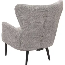 Mendler Lounge-Sessel HWC-K37 Chenille 75 x 80 x 75 cm grau mit Kissen