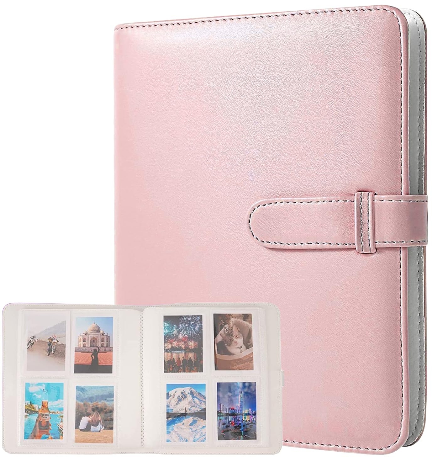 Mini Album 256 Pockets Fotoalbum für Fujifilm Instax 3-Zoll Film Polaroid Fotos,Kamera Zubehör Fotoalbum Kompatibel mit Fujifilm Instax Mini 9 Mini 8 Mini 90 Mini 25 Mini 11 70 50s 7s Kodak Zink HP