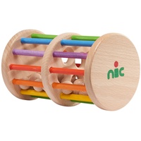 Nic Toys NIC Rasselrolle Holz Maße: ca. 18x10x11cm