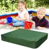 Sandkastenabdeckung 125 X 125 X 20 Cm, Wasserdichte Sandkastenplane, Schutzhülle Für Sandkasten, Wasserdichte Sandkastenabdeckung Aus Oxford-gewebe Für Den Garten, Grün - Crezuo