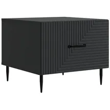vidaXL Couchtisch mit Schubladen Schwarz Holz 49 x 50 x 40 cm