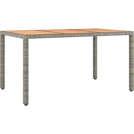vidaXL Garten-Essgruppe 7-tlg. Grau