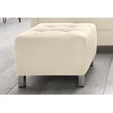 sit&more Hocker Pablo Kunstleder 58 x 43 x 58 cm Beige