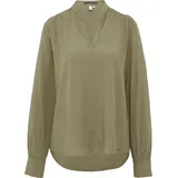 QS Viskosebluse mit Smok-Detail an der Schuler grün 34