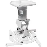 Logilink BP0003 Beamer-Deckenhalterung Neigbar, Drehbar Boden-/Deckenabstand (max.): 22 cm Weiß