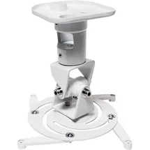 Logilink BP0003 Beamer-Deckenhalterung Neigbar, Drehbar Boden-/Deckenabstand (max.): 22 cm Weiß