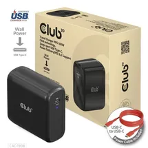 Club 3D Reise Ladegerät PPS 100W GAN, USB-IF TID-zertifiziert USB Typ-C PD 3.0