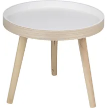 ARTI CASA Beistelltisch Rund Ø40 cm Wohnzimmertisch Holz - Couchtisch Klein, 40x36cm