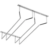 SOTech Gläserhalter für 2 Glasreihen 23,5 x 35,5 x 7 cm Chrom Poliert