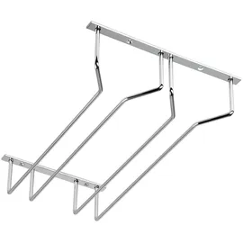 SOTech Gläserhalter für 2 Glasreihen 23,5 x 35,5 x 7 cm Chrom Poliert