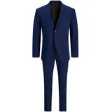 JACK & JONES Franco Anzug Medieval Blue / Super Slim Fit 52