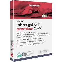 Lexware lohn+gehalt premium 2025 Jahresversion 365-Tage