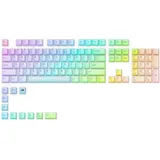 Glorious PC Gaming Race GLORIOUS Gaming 115x Polychroma RGB Keycaps - lichtdurchlässig für max. RGB, Cherry-Profil, äußerst strapierfähiges Polycarbonat, Originalschrift - Amerikanische QWERTY-Belegung