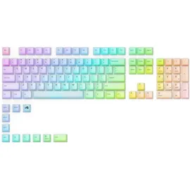 Glorious PC Gaming Race GLORIOUS Gaming 115x Polychroma RGB Keycaps - lichtdurchlässig für max. RGB, Cherry-Profil, äußerst strapierfähiges Polycarbonat, Originalschrift - Amerikanische QWERTY-Belegung
