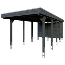 SKANHOLZ Friesland Hybrid Set 12 3,14 x 7,08 m anthrazit inkl. Abstellraum