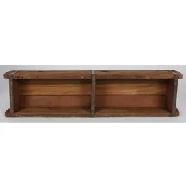 Cepewa Holzkiste Ziegelform 60 x 15 cm 1-tlg. Altholz Buche