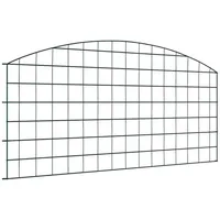 vidaXL Teichzaun Set 100 x 50 cm Grün/Stahl
