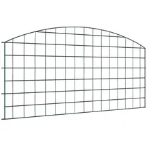 vidaXL Teichzaun Set 100 x 50 cm Grün/Stahl