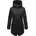Navahoo Damen, Übergangsjacke Warmer Kurzmantel mit Kapuze Brinjaa Black Gr. M - M