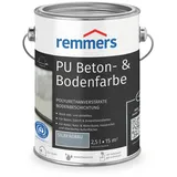 Remmers PU Beton- und Bodenfarbe silbergrau, 2,5 Liter, Betonfarbe, für Beton/Estrich/Zementfaserplatten, belastbar und chemikalienbeständig