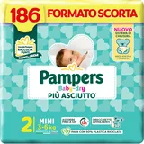 Pampers Baby Dry Mini, 186 Windeln, Größe 2 (3-6 kg), Karton 62 x 3 cm