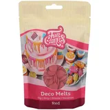 FunCakes Deco Melts Rot - Tauchen, drippen, dippen und dekorieren! In der Mikrowelle schmelzen und in jede Form gießen, 250 g