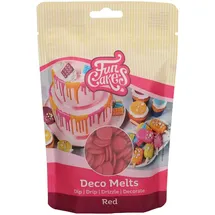 FunCakes Deco Melts Rot - Tauchen, drippen, dippen und dekorieren! In der Mikrowelle schmelzen und in jede Form gießen, 250 g