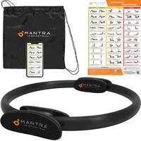 MANTRA SPORTS Pilates Ring Fit Fitness Ring Beckenbodentrainer für Frau & Männer, Beckenboden Trainingsgerät für zuhause, Beinpresse Hüfttrainer