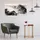 Relaxdays Beistelltisch MARMO, Metall & MDF, runder Sofatisch, schwarz/Gold