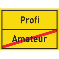 Profi Amateur Schild Ortsschild A4 (210x297mm)