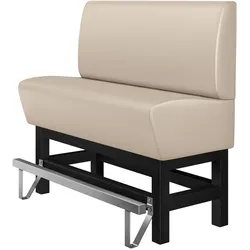 Gastro Hochbank | Creme | B:H 140 x 133 cm | Glatt | Leder | Bistro Hochbank, Thekenbank