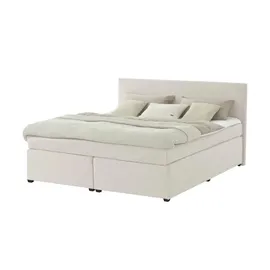 Möbel Kraft Boxspringbett 187 x 104 cm H3 Creme