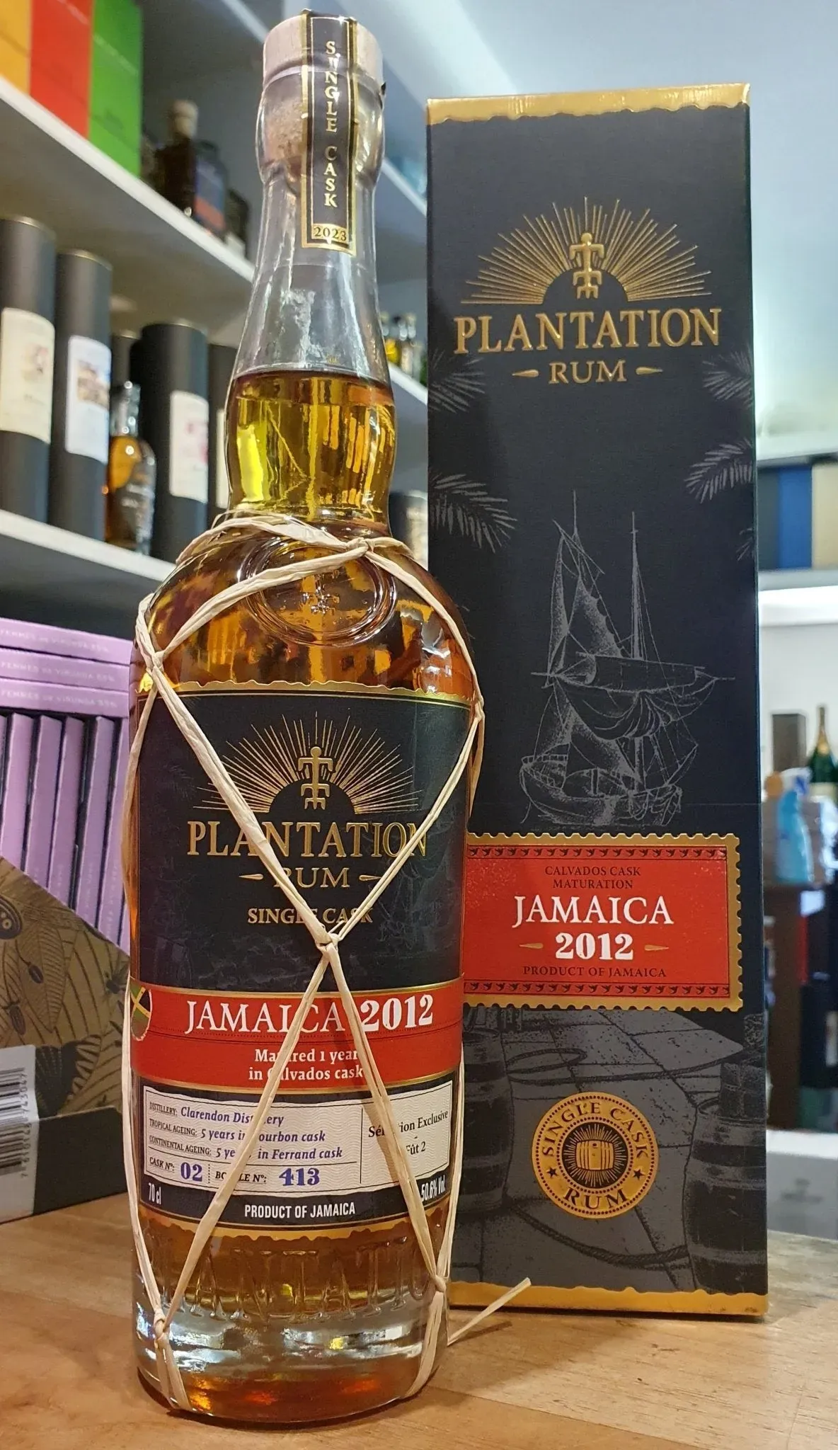 Plantation Jamaica 2012 2023 Clarendon Calvados cask 0,7l 50,6 %vol.#2 single cask Rum selection exclusive fut 2
