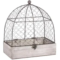 Rayher Deko Voliere, zur Dekoration, 25x14x28cm, 46347000, Natur