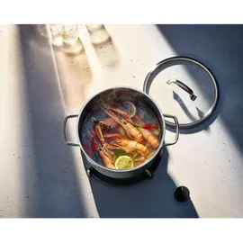 WMF Fusiontec Mineral Platinum Topf-Set 4-tlg. 2 x Fleischtopf + Bratentopf + Stielkasserolle