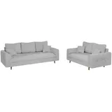S-Style Polstergarnitur 3+2 Trygve ¦ grau ¦ Maße (cm): B: 210 H: 81