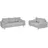 s-style möbel S-STYLE Polstergarnitur 3+2 Trygve ¦ grau ¦ Maße (cm): B: 210 H: 81