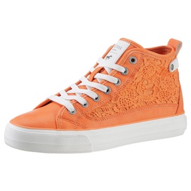 MUSTANG Damen High-Top Sneaker Orange
