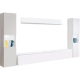 INOSIGN Wohnwand »PARIS, Vitrine Türanschlag links/rechts wechselbar« Komplett-Set, 4 Stk. tlg., weiß