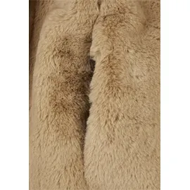 URBAN CLASSICS Ladies Lapel Teddy Jacket unionbeige S Beige