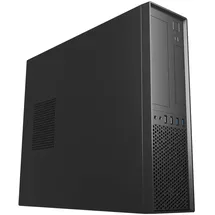 Unykach UK3001 Slim Micro ATX Desktop-Gehäuse USB 3.0 schwarz