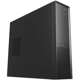 Unykach UK3001 Slim Micro ATX Desktop-Gehäuse USB 3.0 schwarz